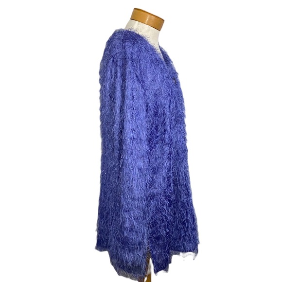 Giorgio Fiorlini Purple Eyelash Jacket 16 - Picture 3 of 6